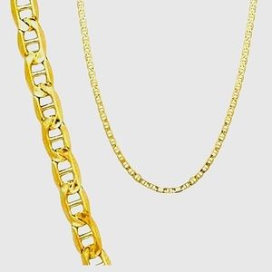 20" SOLID 14K GOLD MARINA CHAIN- NOT FILLED NOT PLATED- SOLID